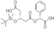 (3R)-3-叔丁基二甲基硅氧基戊二酸-1-(R)-(-)-扁桃酸酯結(jié)構(gòu)式_131466-61-0結(jié)構(gòu)式