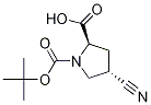 (2R,4s)-1-(叔丁氧基羰基)-4-氰基吡咯烷-2-羧酸結構式_132622-80-1結構式