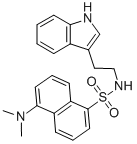 N-(2-(1H-吲哚-3-基)乙基)-5-(二甲基氨基)萘-1-磺酰胺結(jié)構(gòu)式_13285-17-1結(jié)構(gòu)式
