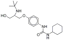 N-環(huán)己基-N-[2-(叔丁基)氨基-3-羥基丙氧基]苯基脲-d5結(jié)構(gòu)式_1329835-86-0結(jié)構(gòu)式