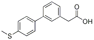 2-(4-(甲基硫代)-[1,1-聯(lián)苯]-3-基)乙酸結(jié)構(gòu)式_1334500-01-4結(jié)構(gòu)式