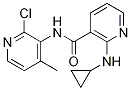 N-(2-氯-4-甲基-3-吡啶)-2-環(huán)丙基氨基-3-吡啶羧酰胺結(jié)構(gòu)式_133627-47-1結(jié)構(gòu)式