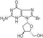 8-Bromo-2’-deoxyguanosineStructure,13389-03-2Structure 8-Bromo-2’-deoxyguanosine Structure,13389-03-2Structure