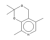 (9ci)-2,2,5,8-四甲基-4H-1,3-二噁英并[4,5-c]吡啶結(jié)構(gòu)式_13462-55-0結(jié)構(gòu)式