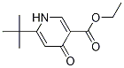 6-叔丁基-4-氧代-1,4-二氫吡啶-3-羧酸乙酯結(jié)構(gòu)式_134653-98-8結(jié)構(gòu)式