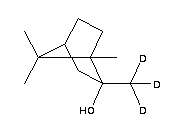 (-)-2-甲基-d3-異冰片結(jié)構(gòu)式_135441-89-3結(jié)構(gòu)式