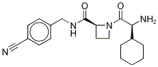 1-((2R)-2-氨基-2-環(huán)己基乙?；?-N-(4-氰基芐基)-2-L-氮雜丁烷羧酰胺結(jié)構(gòu)式_1356010-93-9結(jié)構(gòu)式