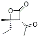 反式-(9ci)-3-乙酰基-4-乙基-4-甲基-2-氧雜環(huán)丁烷酮結(jié)構(gòu)式_136814-10-3結(jié)構(gòu)式