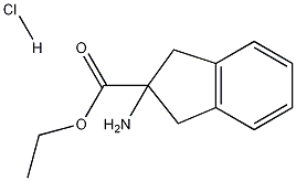 2-Amino-indan-2-carboxylic acid ethyl ester hydrochloride Structure,136834-79-2Structure
