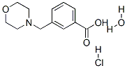3-(嗎啉-4-甲基)苯甲酸鹽酸鹽水合物結構式_137605-80-2結構式