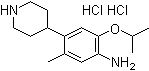 2-Isopropoxy-5-methyl-4-(piperidin-4-yl)aniline dihydrochlorideStructure,1380575-45-0Structure 2-Isopropoxy-5-methyl-4-(piperidin-4-yl)aniline dihydrochloride Structure,1380575-45-0Structure