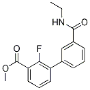 3-(乙基氨基甲酰)-2-氟-[1,1-聯(lián)苯]-3-羧酸甲酯結(jié)構(gòu)式_1381944-61-1結(jié)構(gòu)式