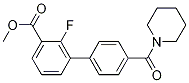 2-氟-4-(哌啶-1-羰基)-[1,1-聯(lián)苯]-3-羧酸甲酯結構式_1381944-63-3結構式