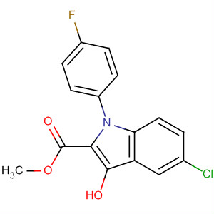 5-氯-1-(4-氟苯基)-3-羥基-1H-吲哚-2-羧酸甲酯結(jié)構(gòu)式_138900-12-6結(jié)構(gòu)式
