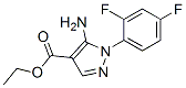 5-氨基-1-(2,4-二氟苯基)-1H-吡唑-4-羧酸乙酯結(jié)構(gòu)式_138907-72-9結(jié)構(gòu)式