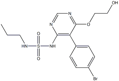 N-(5-(4-溴苯基)-6-(2-羥基乙氧基)嘧啶-4-基)丙烷-1-磺酰胺結(jié)構(gòu)式_1393813-43-8結(jié)構(gòu)式