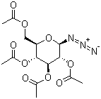 1-疊氮基-2,3,4,6-四鄰乙?；?beta-d-葡萄糖結(jié)構(gòu)式_13992-25-1結(jié)構(gòu)式