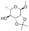 2,3-o-異亞丙基-alpha-l-鼠李糖甲酯結構式_14133-63-2結構式