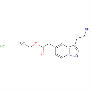 [3-(2-氨基-乙基)-1H-吲哚-5-基]-乙酸乙酯鹽酸鹽結(jié)構(gòu)式_144055-93-6結(jié)構(gòu)式