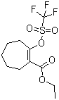 2-(((三氟甲基)磺?；?氧基)-1-環(huán)庚烯羧酸乙酯結(jié)構(gòu)式_144242-09-1結(jié)構(gòu)式