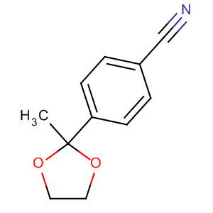 4-(2-甲基-[1,3]二氧雜烷-2-基)苯甲腈結構式_14517-91-0結構式