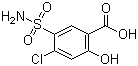 4-Chloro-2-hydroxy-5-sulfamoylbenzoic acid Structure,14556-98-0Structure