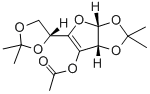(3aR,6aR)-5-[(4R)-2,2-二甲基-1,3-二氧戊環(huán)-4-基]-2,2-二甲基-3A,6A-二氫呋喃并[2,3-d][1,3]二氧雜環(huán)戊烯-6-基乙酸酯結構式_14686-88-5結構式