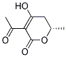 (s)-(9ci)-3-乙?；?5,6-二氫-4-羥基-6-甲基-2H-吡喃-2-酮結(jié)構(gòu)式_154623-26-4結(jié)構(gòu)式