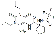 (9ci)-n-(6-氨基-1,2,3,4-四氫-2,4-二氧代-1,3-二丙基-5-嘧啶)-1-[(三氟乙?；?氨基]-環(huán)戊烷羧酰胺結(jié)構(gòu)式_161918-62-3結(jié)構(gòu)式