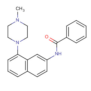 N-[8-(4-甲基-哌嗪-1-基)-5,6-二氫-萘-2-基]-苯甲酰胺結(jié)構(gòu)式_163465-77-8結(jié)構(gòu)式