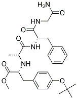 Glycinamide, n-[1-[[4-(1,1-dimethylethoxy)phenyl]methyl]-2-methoxy-2-oxoethyl]-d-alanyl-l-phenylalanyl-, (r)-(9ci) Structure,163659-48-1Structure
