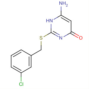 6-氨基-2-[(3-氯芐基)硫代]嘧啶-4(3H)-酮結(jié)構(gòu)式_166751-40-2結(jié)構(gòu)式