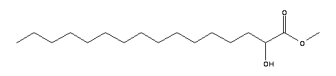 2-羥基十六烷酸甲酯結(jié)構(gòu)式_16742-51-1結(jié)構(gòu)式