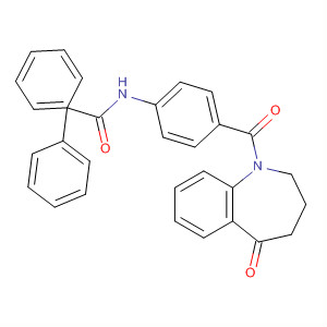 N-(4-(5-氧代-2,3,4,5-四氫-1H-苯并[b]氮雜卓-1-羰基)苯基)聯苯-2-羧酰胺結構式_168626-54-8結構式