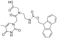 甘氨酸, N-[2-(3,4-二氫-5-甲基-2,4-二氧代-1(2H)-嘧啶基)乙?；鵠-N-[2-[[(9H-芴-9-基甲氧基)羰基]氨基]乙基]-結(jié)構(gòu)式_169396-92-3結(jié)構(gòu)式