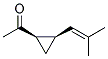 順式-(9ci)-1-[2-(2-甲基-1-丙烯基)環(huán)丙基]-乙酮結(jié)構(gòu)式_170303-18-1結(jié)構(gòu)式