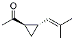 反式-(9ci)-1-[2-(2-甲基-1-丙烯基)環(huán)丙基]-乙酮結(jié)構(gòu)式_170303-19-2結(jié)構(gòu)式