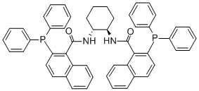 (1R,2R)-(+)-1,2-二氨基環(huán)己烷-N,N-雙(2-苯基膦-1-萘酰基)結(jié)構(gòu)式_174810-09-4結(jié)構(gòu)式