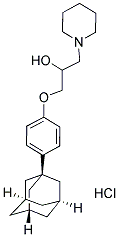 1-[4-(1-金剛烷)苯氧基]-3-哌啶丙烷-2-醇 鹽酸鹽結(jié)構(gòu)式_175136-32-0結(jié)構(gòu)式