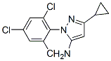 5-氨基-3-環(huán)丙基-1-(2,4,6-三氯苯基)吡唑結(jié)構(gòu)式_175137-50-5結(jié)構(gòu)式