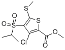 3-氯-4-(異丙基磺?；?-5-(甲基硫代)噻吩-2-羧酸甲酯結(jié)構(gòu)式_175202-12-7結(jié)構(gòu)式
