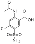 2-(乙?；被?-5-(氨基磺?；?-4-氯苯甲酸結(jié)構(gòu)式_17560-54-2結(jié)構(gòu)式