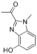 (9ci)-1-(4-羥基-1-甲基-1H-苯并咪唑-2-基)-乙酮結(jié)構(gòu)式_177478-25-0結(jié)構(gòu)式