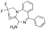 3-氨基-5-苯基-1-(2,2,2-三氟乙基)-1H-苯并[e][1,4]二氮雜革-2(3H)-酮結構式_177954-78-8結構式