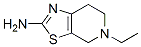 5-乙基-4,5,6,7-四氫噻唑并[5,4-c]吡啶-2-胺結(jié)構(gòu)式_17899-49-9結(jié)構(gòu)式