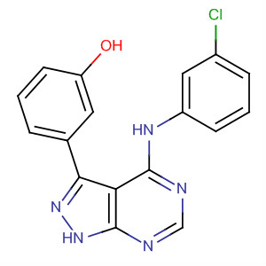 3-(3-羥基-苯基)-4-(3-氯-苯基氨基)-1H-吡唑并[3,4-d]嘧啶
結(jié)構(gòu)式_183738-89-8結(jié)構(gòu)式