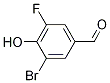3-氟-5-溴-4-羥基苯甲醛結構式_185345-46-4結構式