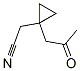 1-(2-氧代丙基)環(huán)丙烷乙腈結(jié)構(gòu)式_185516-82-9結(jié)構(gòu)式