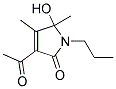 (9ci)-3-乙?；?1,5-二氫-5-羥基-4,5-二甲基-1-丙基-2H-吡咯-2-酮結(jié)構(gòu)式_186379-46-4結(jié)構(gòu)式
