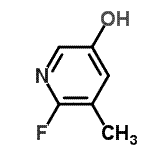 2-氟-5-羥基-3-甲基吡啶結構式_186593-50-0結構式